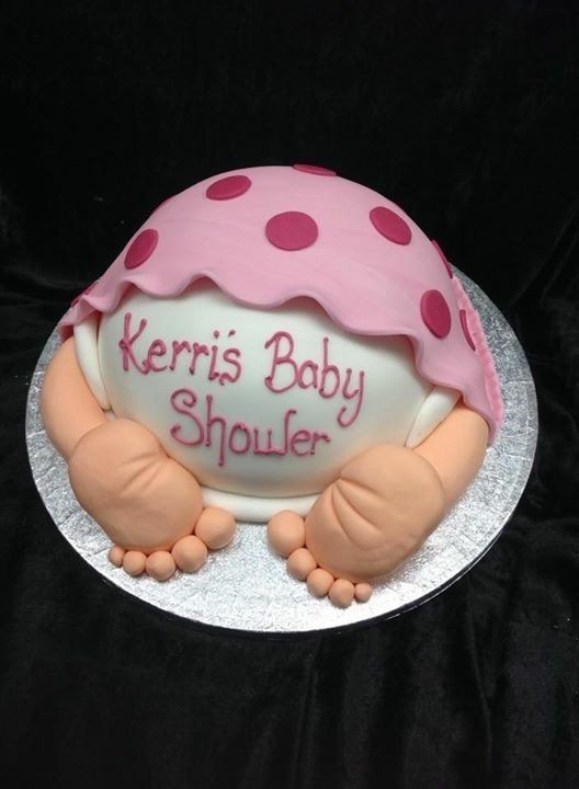 baby shower baby bottom cake