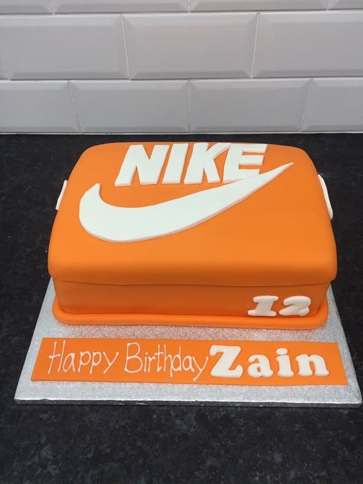 Orange Nike cake