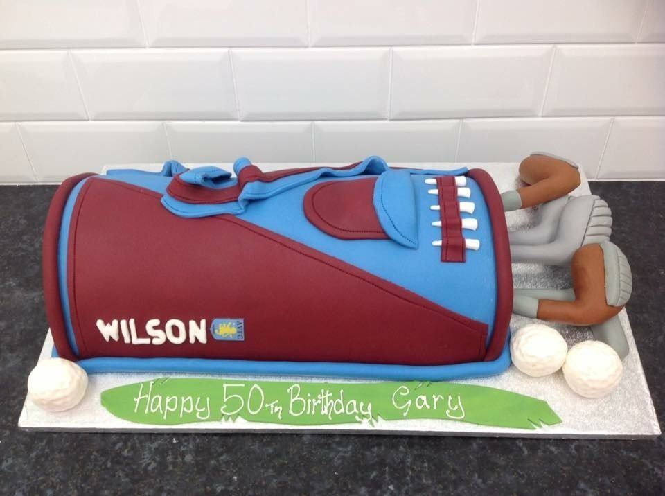 Wilson golf bag cake