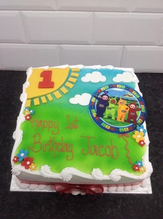 Teletubbies 1st birthday cake