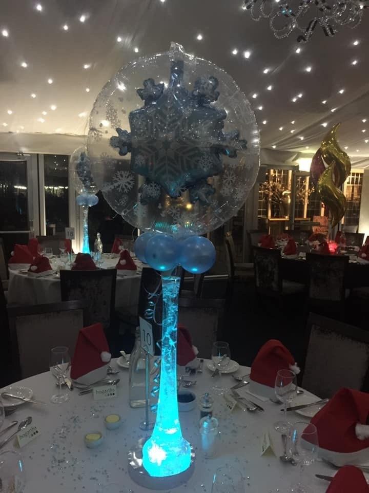 fire and ice themed party setting