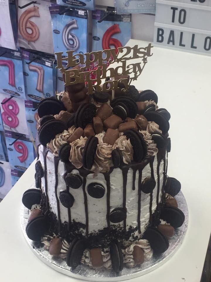 21st birthday cake with oreos
