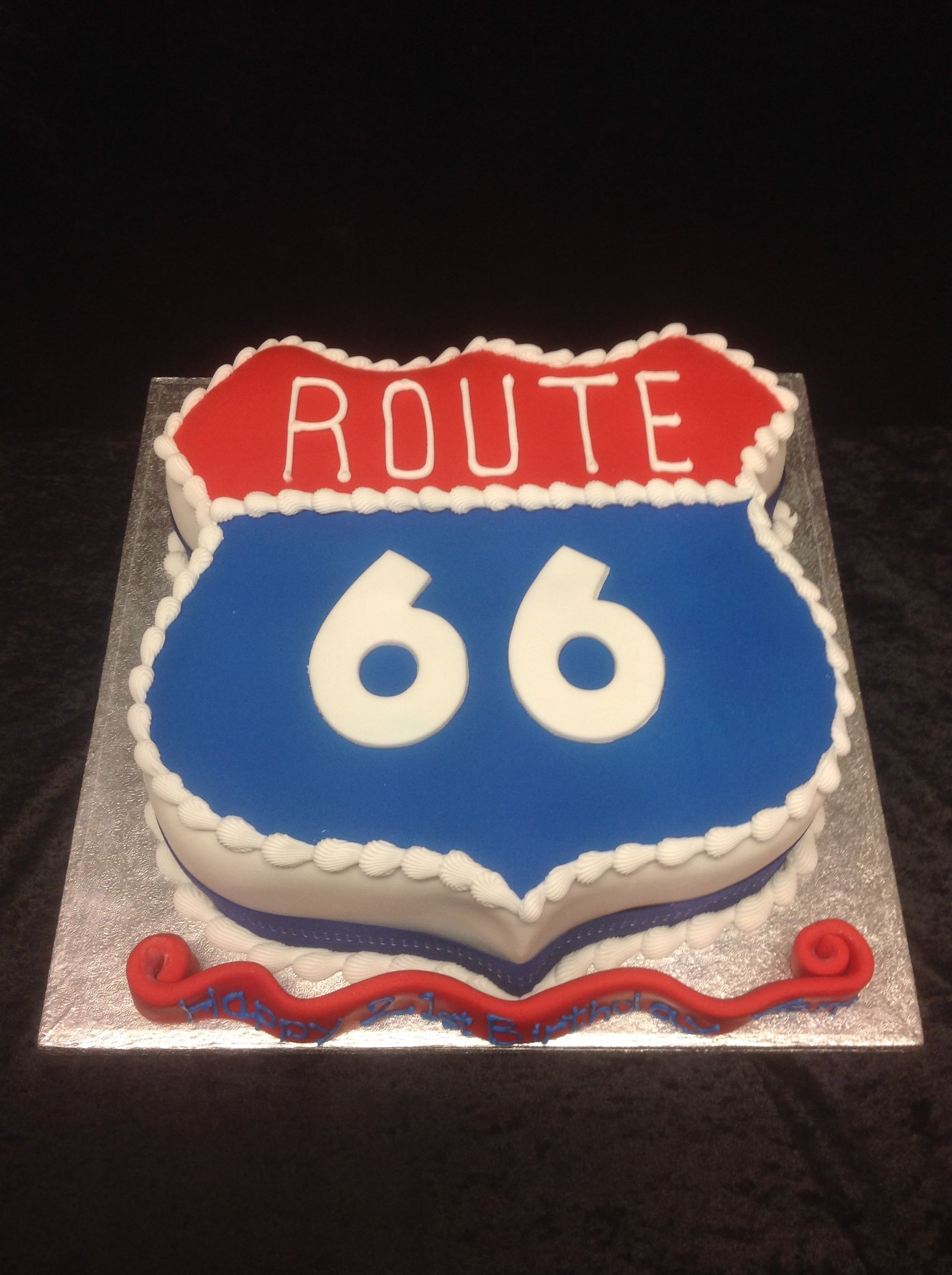 Route 66 cake