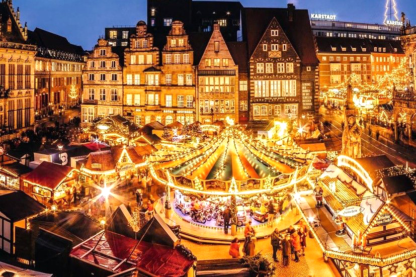 kerst, kerstmarkt, maretak, mistletoe