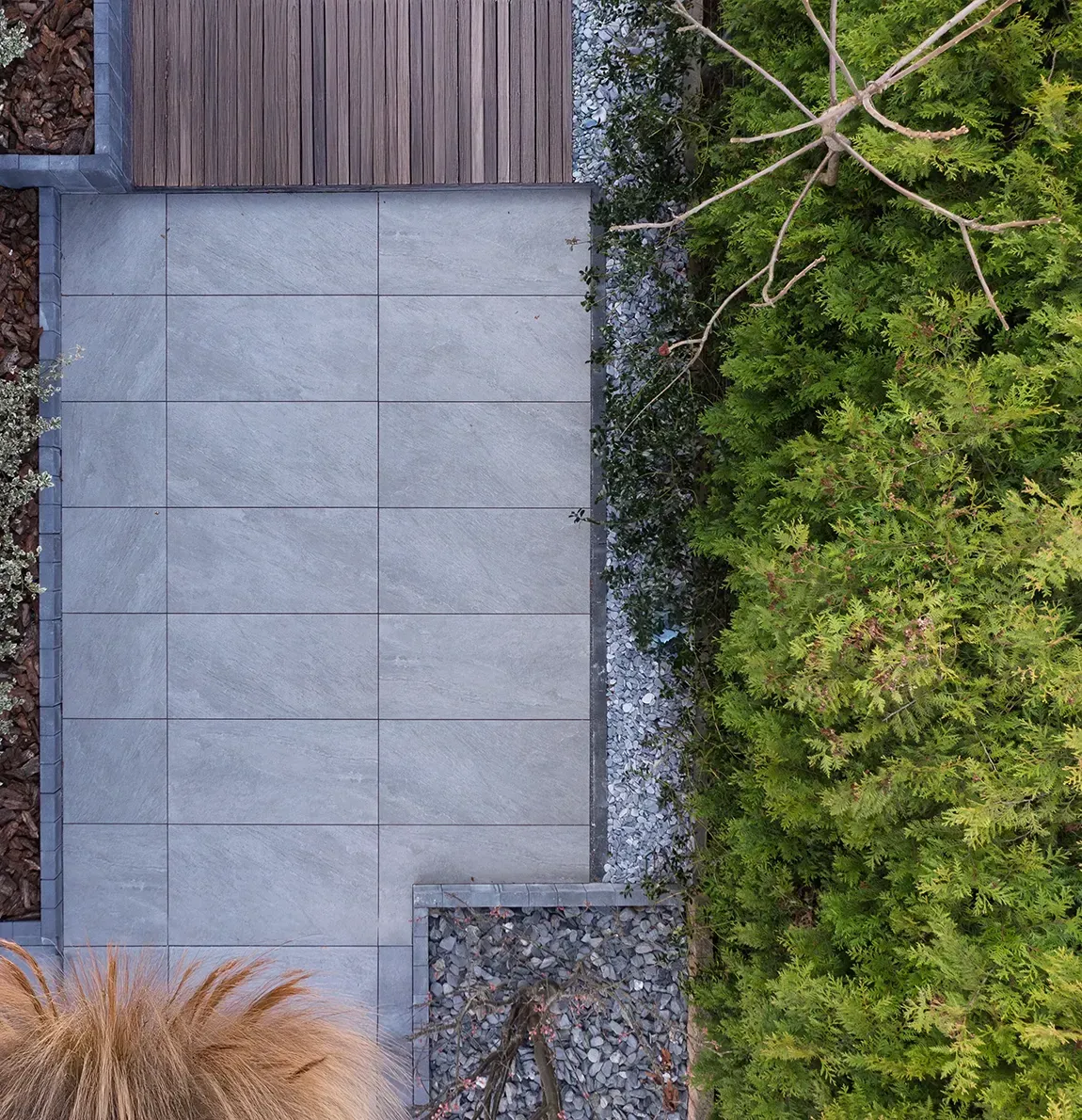 Płyty tarasowe gres porcelanowy Stoneo Grigio 59x59x2 cm