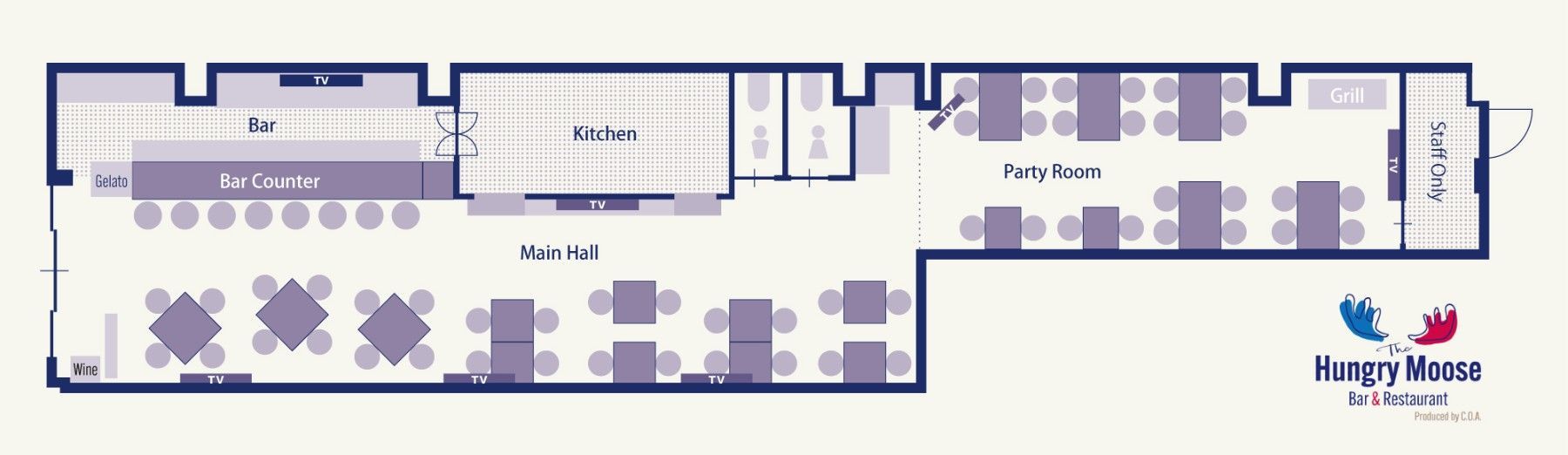 Hungry Moose floor layout