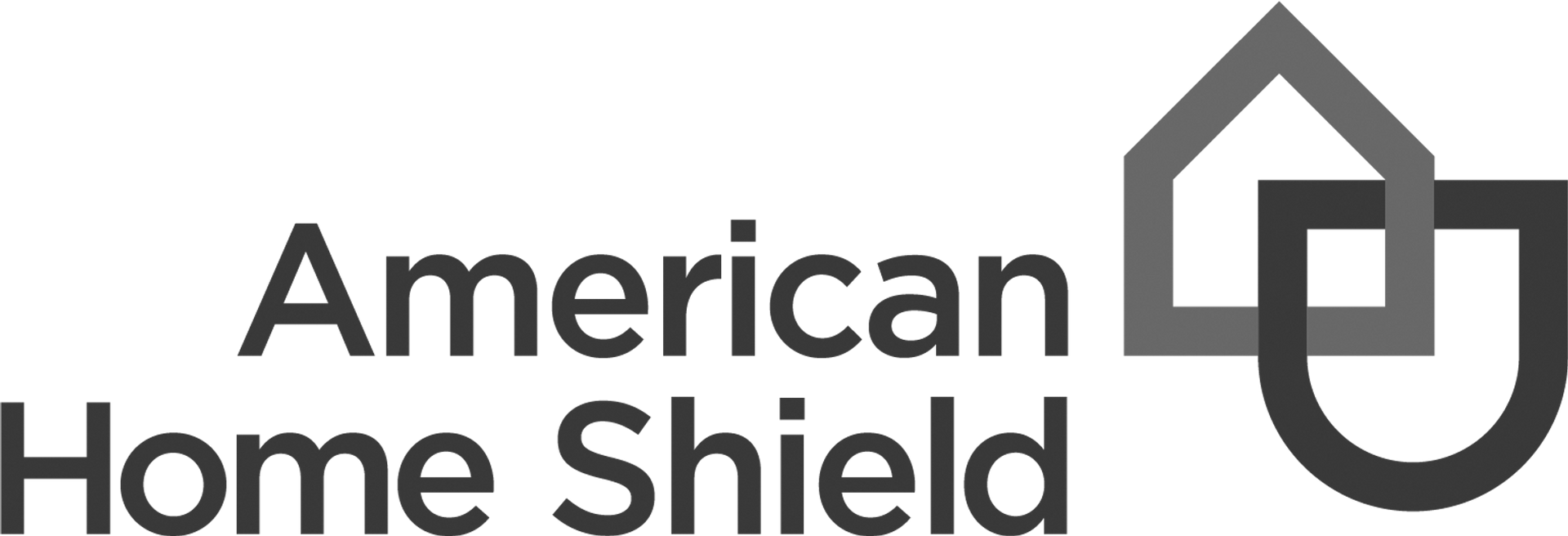 A black and white logo for american home shield.