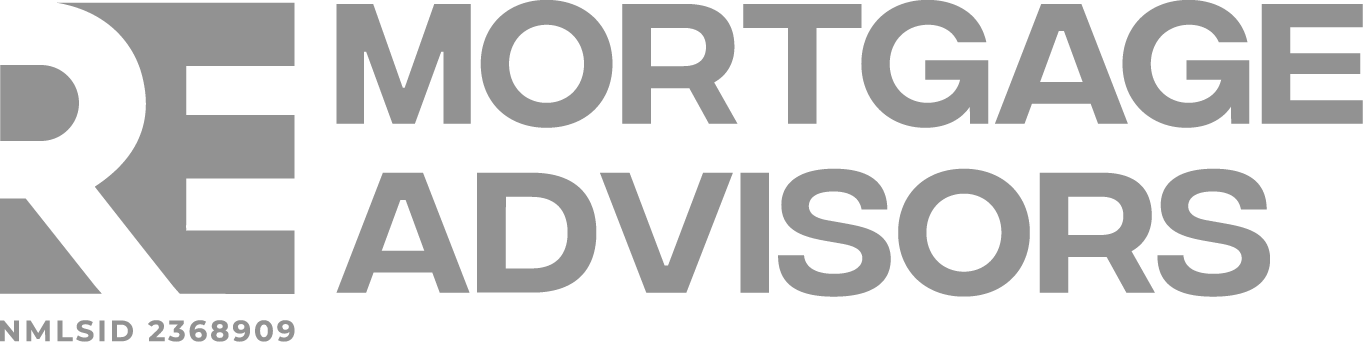 A black and white logo for mortgage advisors