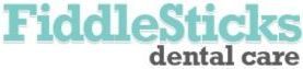 A logo for fiddlesticks dental care is shown on a white background.