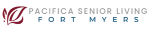The logo for pacifica senior living fort myers