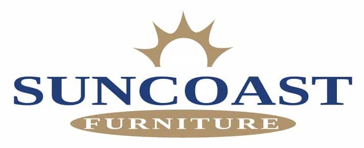 The suncoast furniture logo has a sun on it.