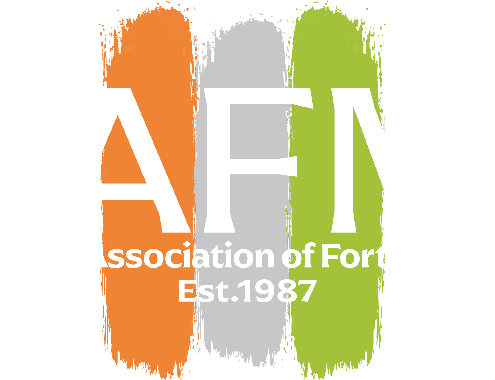 A logo for the association of fort est 1987