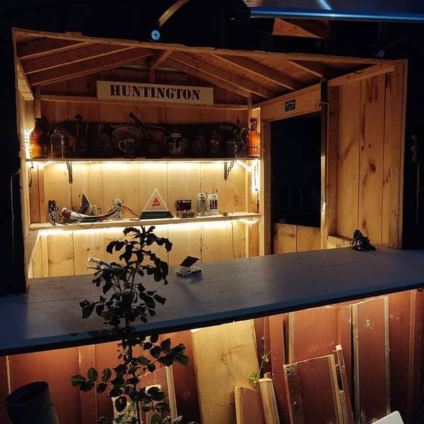 Wooden bar with