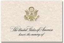 The united states of america honors the memory of