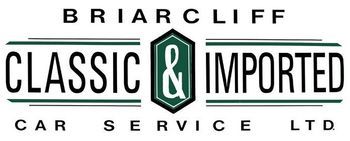 The logo for briarcliff classic & imported car service ltd