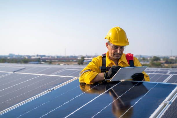 Solar energy systems engineer perform analysis solar panels
