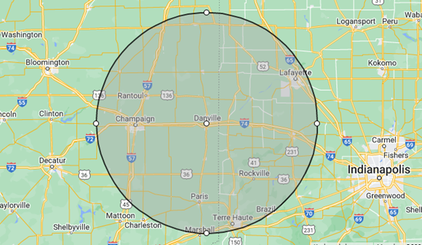 Map — Danville, IL — Atlas Total Home