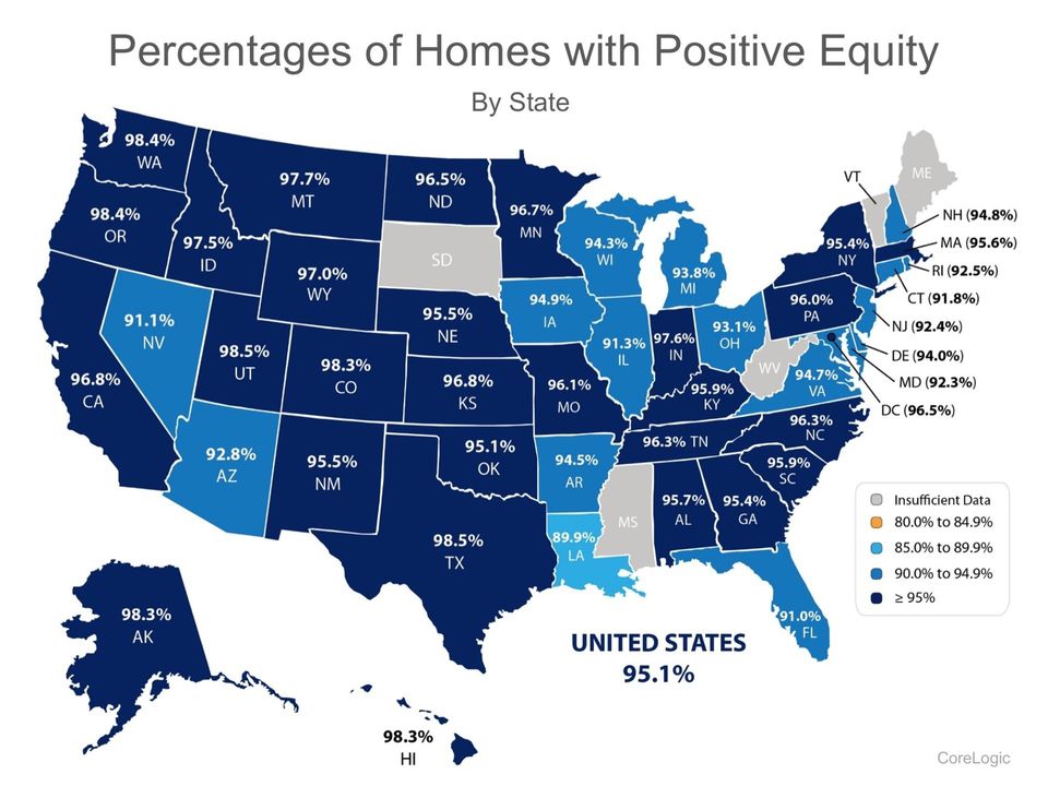 homes with positive equity