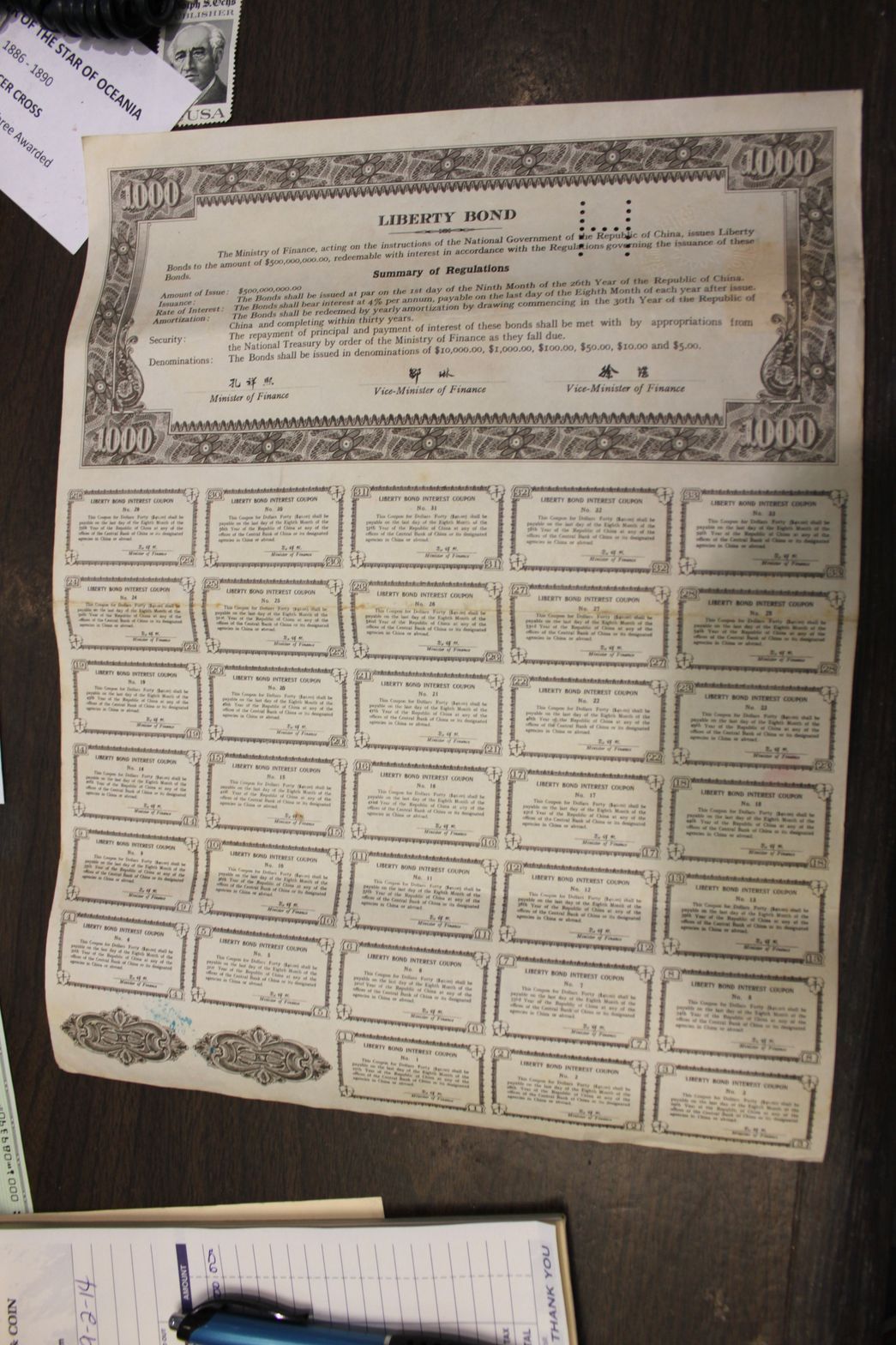 A collection of postage stamps including one with the number 2 on it.