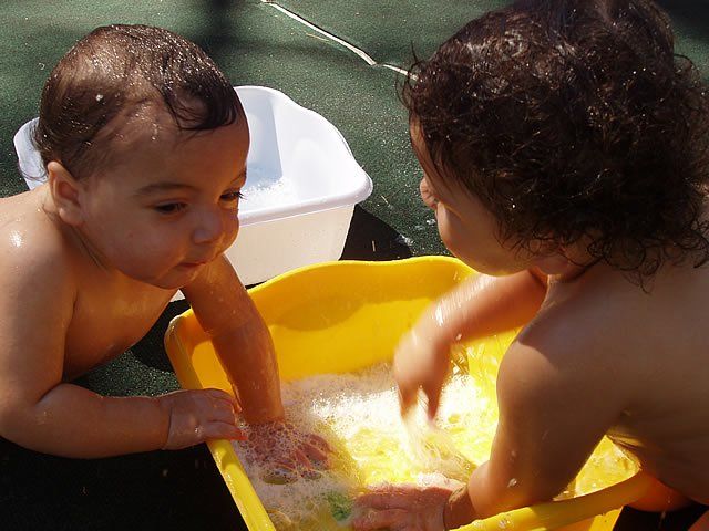 Infants playing with water - My Second Home - Concord, CA