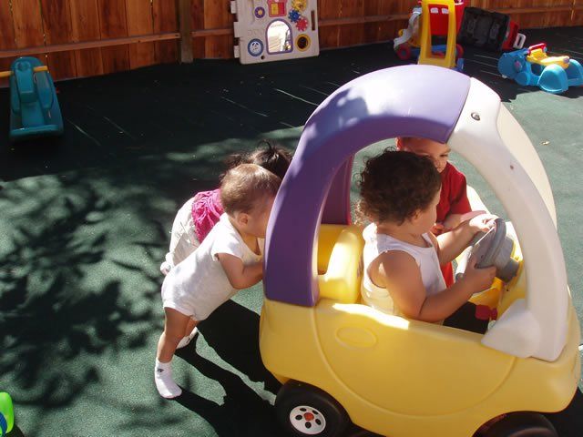 Babies playing with car - My Second Home - Concord, CA