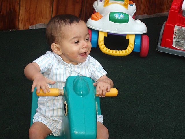 Baby on rocking horse toy - My Second Home - Concord, CA