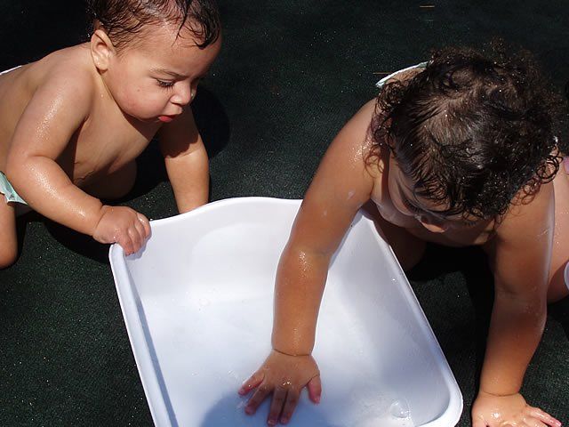 Babies playing water - My Second Home - Concord, CA