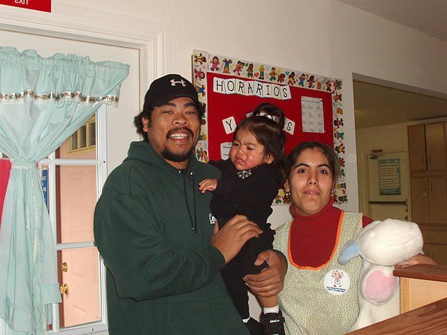 Father holding his crying child - My Second Home - Concord, CA