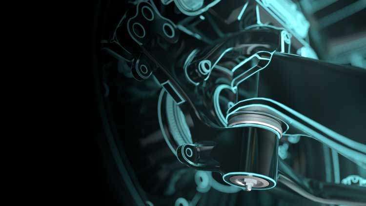 A close up of a machine with a blue light coming out of it.