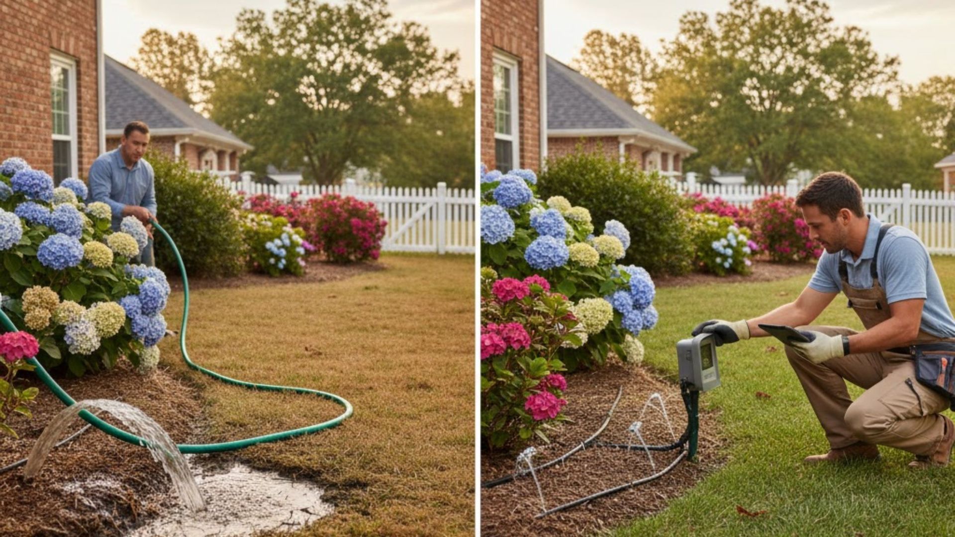 Top Watering Mistakes & Fixes by Landscape Handymen in Hampton Roads