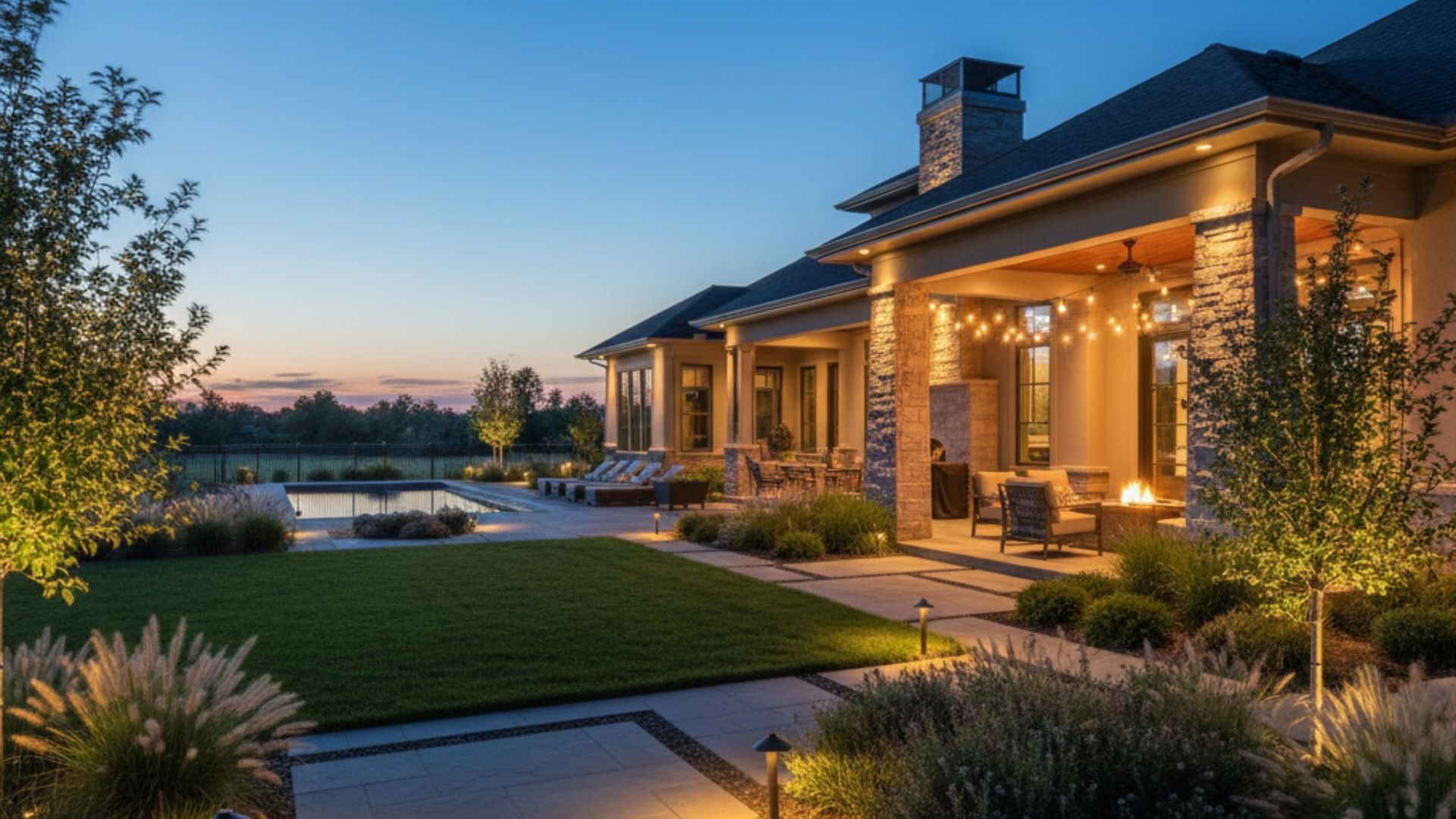 What factors determine the cost of home outdoor lighting services?
