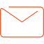 Envelope icon in orange.