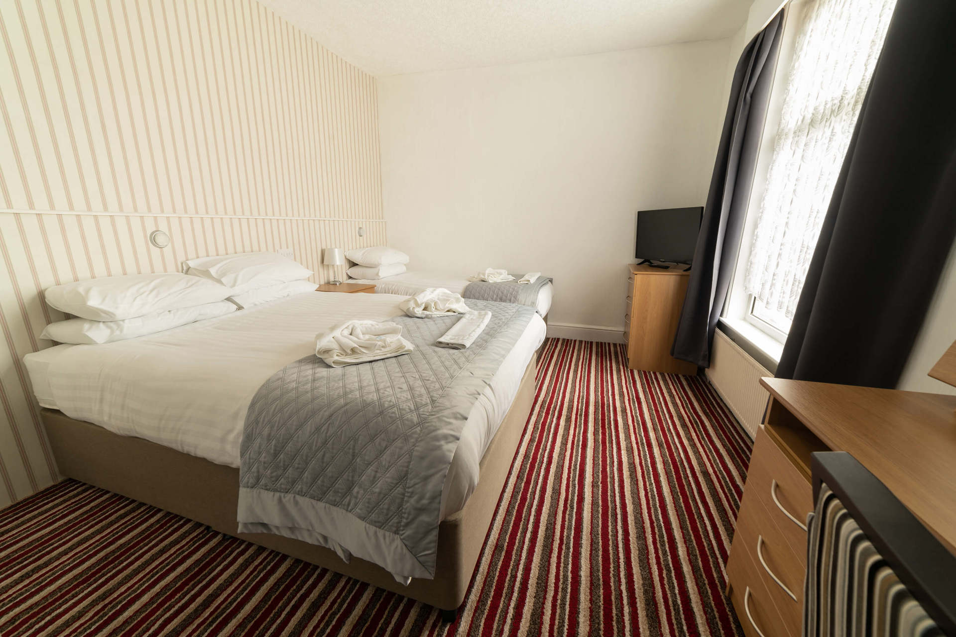 Bedrooms at Daish's Blackpool Hotel