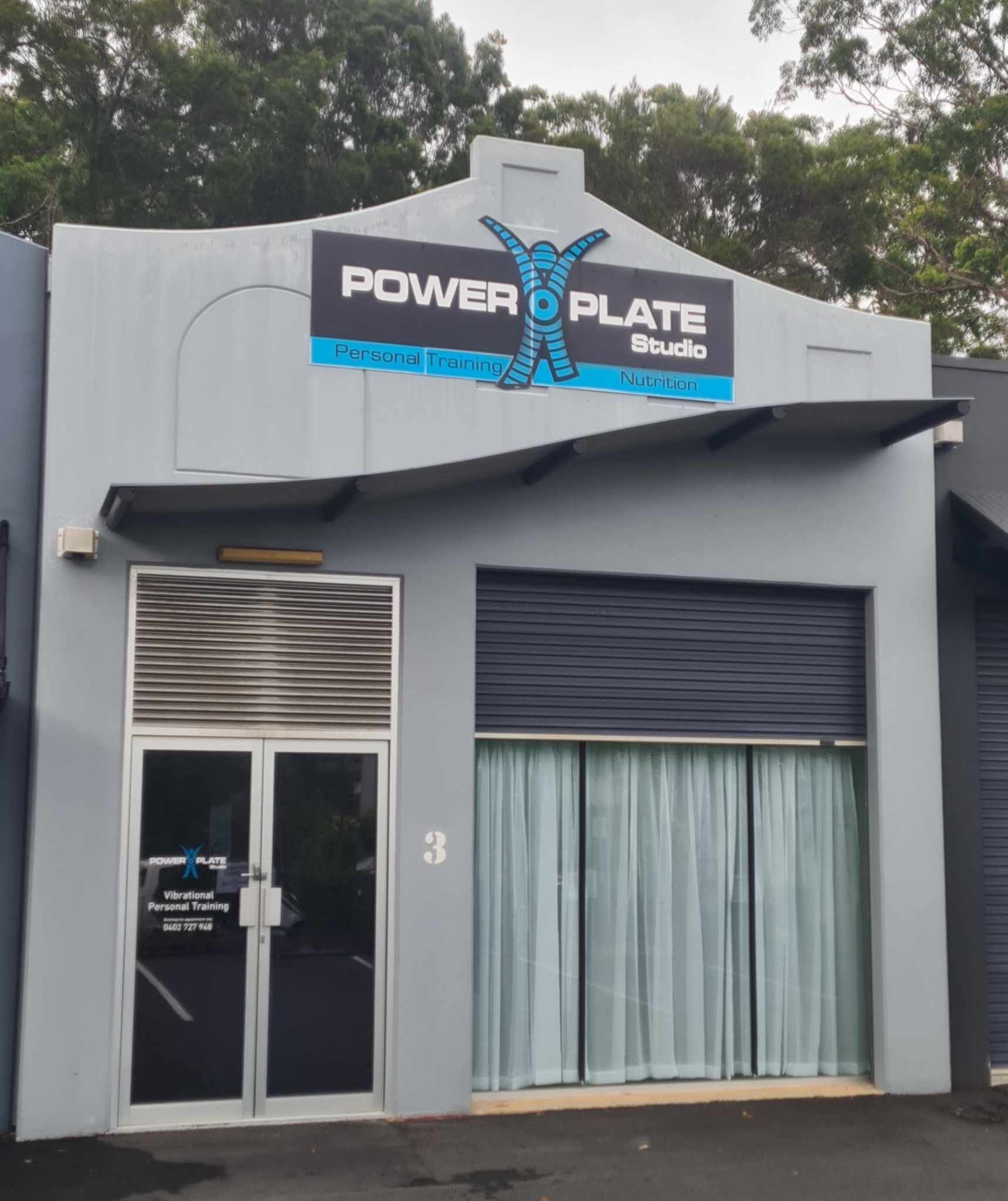 Outside The Power Plates Studio — Personal Training in Noosaville, QLD