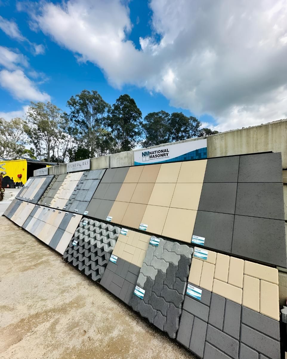A Bunch of Tiles Are Lined Up in a Row— Black Rock Garden Centre In Tyagarah, NSW