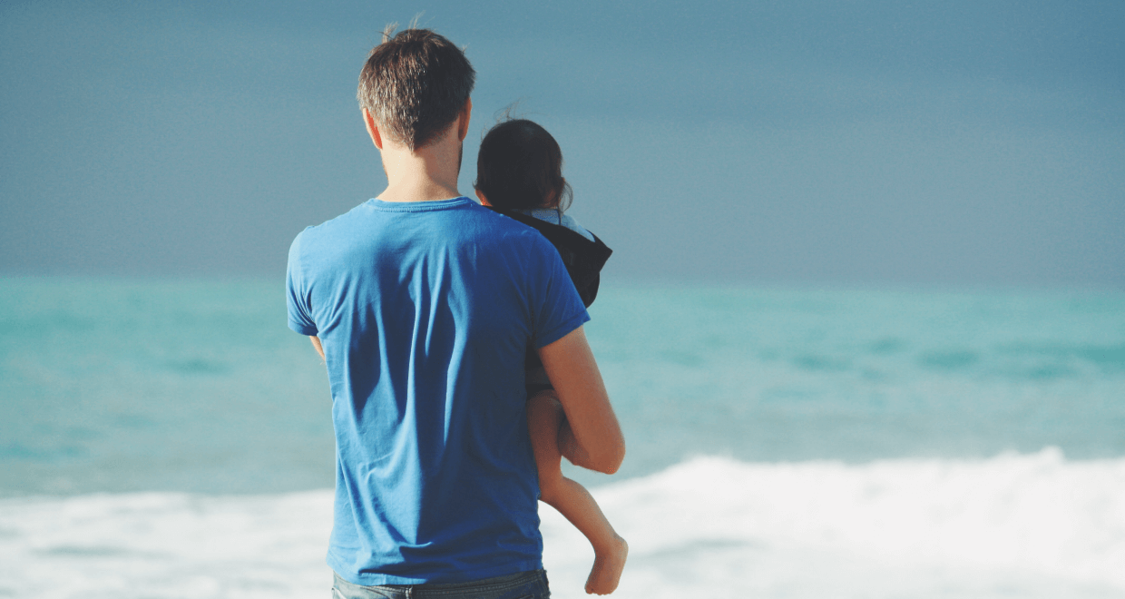 father and baby