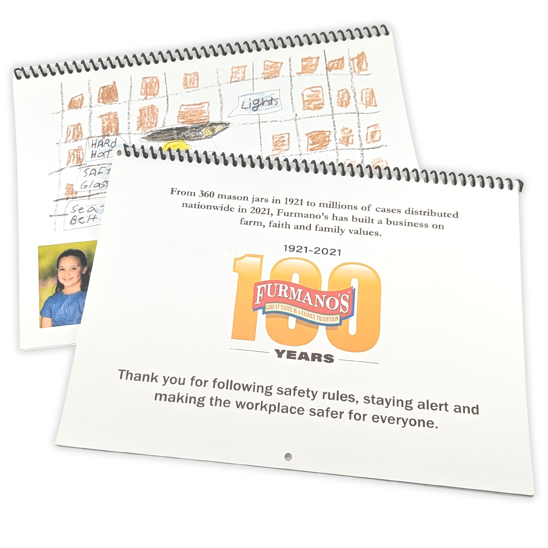 A calendar with the number 100 on it by Press Enterprise Commercial Printing