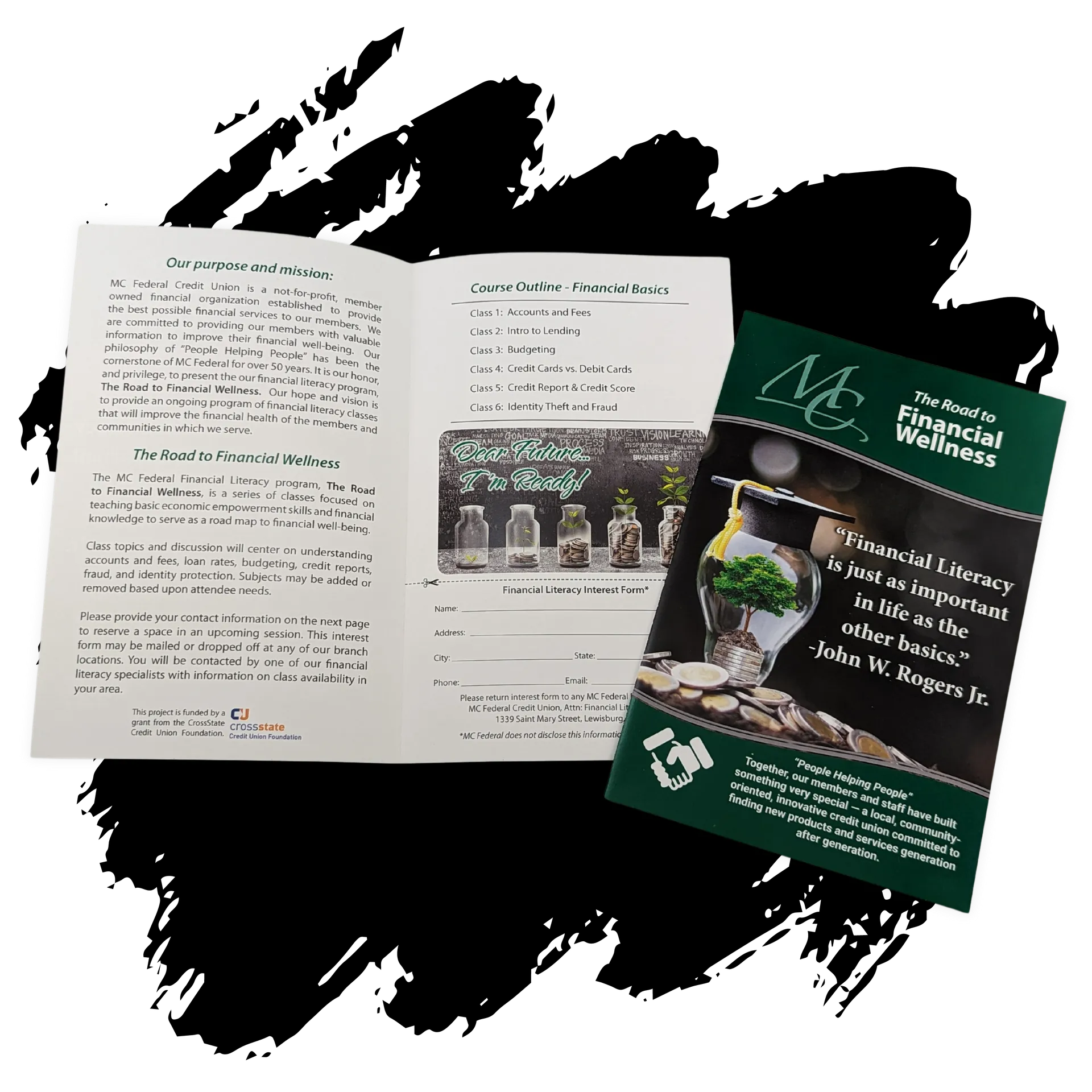 A brochure with a picture of a terrarium on it