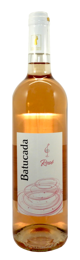 Une bouteille de vin avec une étiquette indiquant batucada