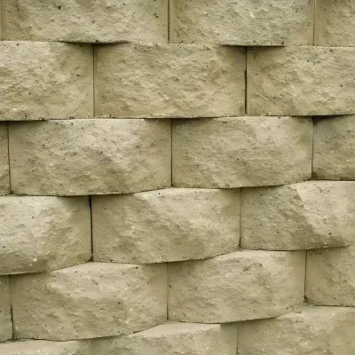 1.5 metre block retaining wall in Wingate, Upper Hutt.