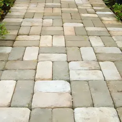 Concrete brick paver path for residential home in Seaview.