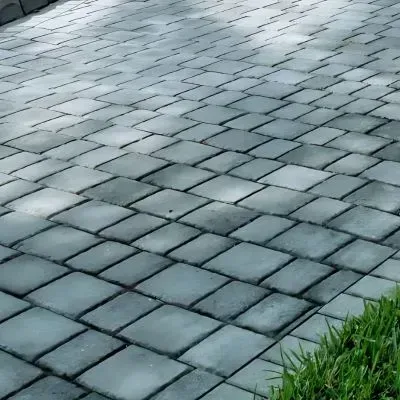 Concrete driveway with pavers expertly installed in Naenae.