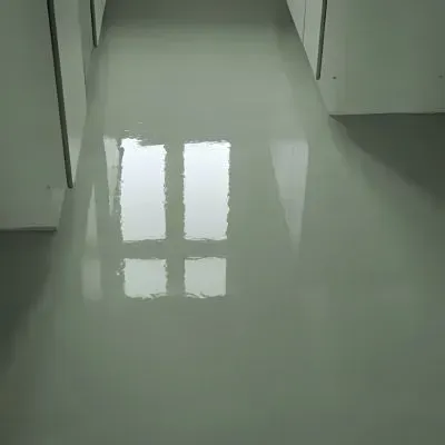 Concrete floor with fresh sealant for protection in Elderslea, Upper Hutt, by our concrete sealing team.