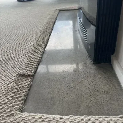 Concrete Grinding and Polished, 1 metre square area for a concrete floor in Belmont, Lower Hutt.