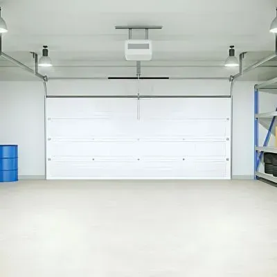 Interior concrete garage floor installed in Clouston Park, Lower Hutt, by our concrete flooring team.