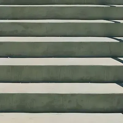 New installation of 20 concrete steps for a business in Heretaunga.