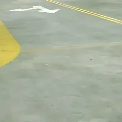 New concrete car park with parking lines in Stokes Valley, Lower Hutt for a local business.