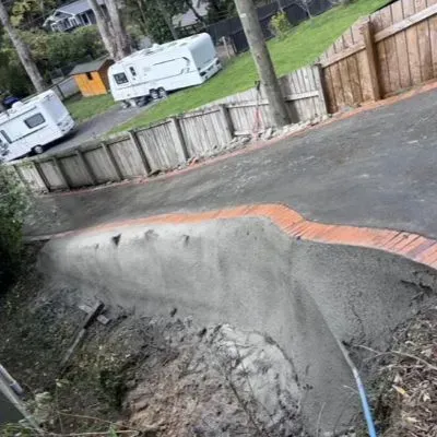 Sprayed concrete wall installation in Pinehaven, Upper Hutt.