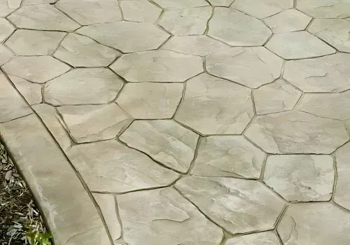 Stamped concrete surface in Wallaceville.