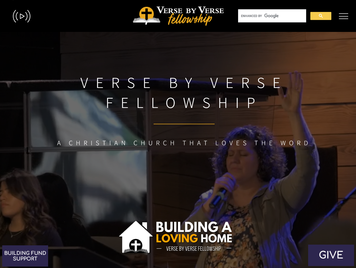 Custom church website with video integration, live streaming, search functionality, and a dynamic sermon blog for engagement and community connection.